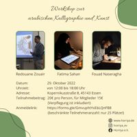 Workshop zur arabischen Kalligraphie und Kunst